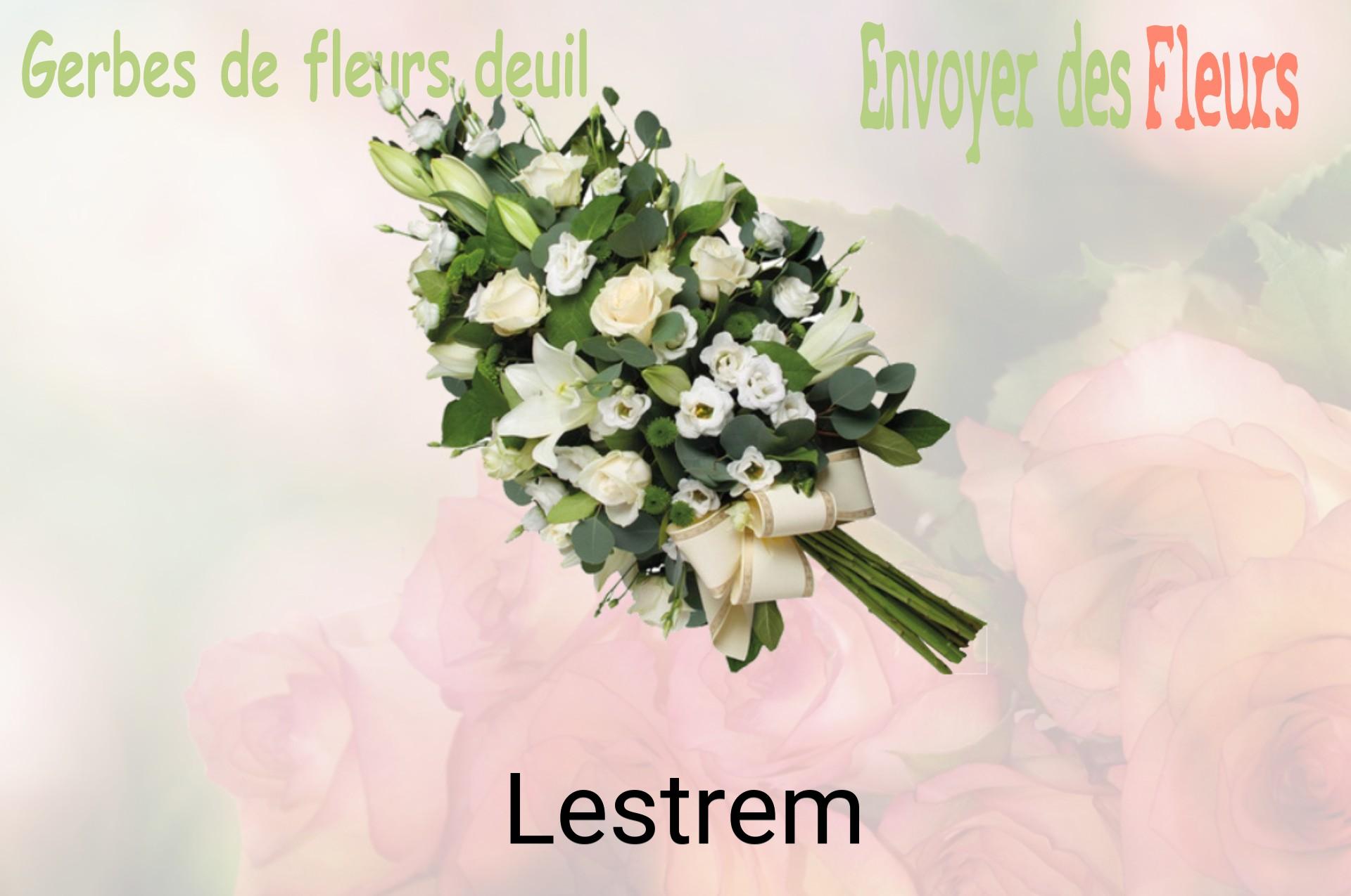 Gerbe de fleurs de deuil livrée à Lestrem